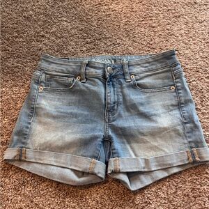 American Eagle Outfitters Women's Rolled Hem Jean Shorts
